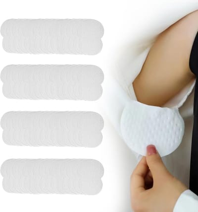 Zweetpads - Oksel Pads - Kleding Beschermen - Superdun & Absorberend - 12.8 x 9.5 cm - Wit