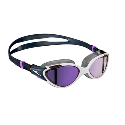 Speedo Womens/Ladies 2.0 Mirror Biofuse Swimming Goggles One Size blauw/paars