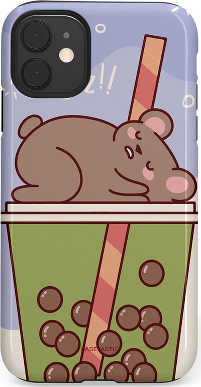 Casetastic Hoesje Geschikt voor Apple iPhone 11 - Stijlvolle Beschermende Duo-layer Case - Bubbelthee Droom