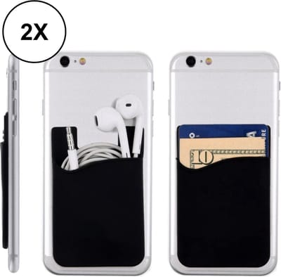 2x PD® - Pasjeshouder Telefoon - Universeel - Pasjeshouder Mannen - Pasjeshouder Vrouwen - Creditcardhouder
