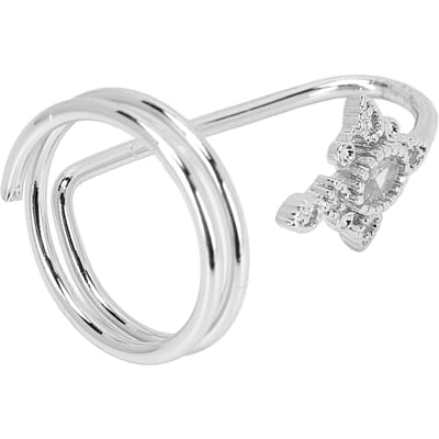 Bague d'ongle de doigt pour femme Cuivre électroplaqué Bagues d'ongle à la mode Accessoire Nail Art Blanc white