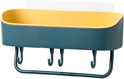 Nixnix® - Zelfklevend Doucherek - Blauw - Zuignappen - 11 cm