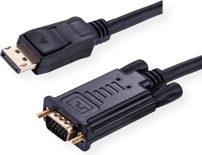 VALUE Cable DisplayPort - VGA, M / M, zwart, 2 m