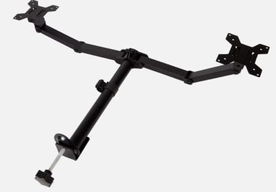 Dual monitor arm - dubbele monitorbeugel - 2 schermen - 13¨ tot 32 ¨ inch- kabel management systeem- zwart - staal