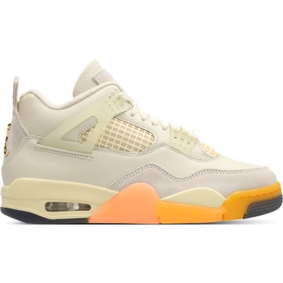 Jordan Retro 4 Sneakers Dames - Beige - Maat 35.5 - Leer