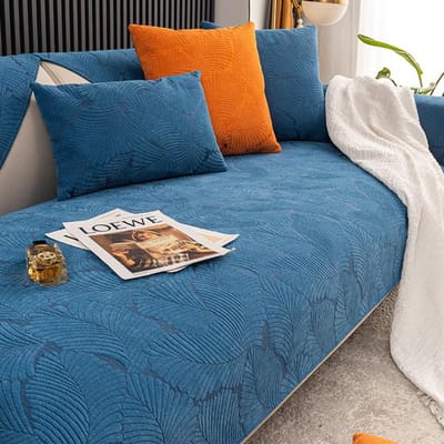 Chenille Stoffen Bankhoes Katten Huisdieren Kinderen Bankmat Effen Kleur Modulaire Bankhoezen Antislip Wasbare Bankmat Woonkamer 1pc 45x45 pillowcase