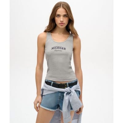 Dames t-shirt met print Superdry Athletic Essential