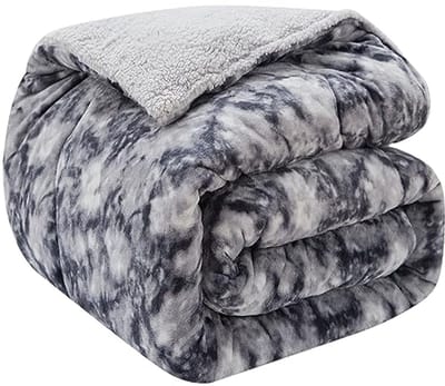 Zware Thermische Fleece Dekens - Warme Pluizige Sherpa Plaid 230 x 270 cm
