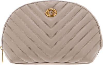 GUESS Utensil zak Cosmetische tas Dome Cosmetic Pouch Beige