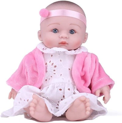 Babypop - Nurturing Pop - Kinderspel - Volledig zacht plastic - 25 cm - Roze