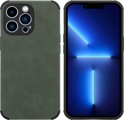 Cadorabo Hoesje geschikt voor Apple iPhone 11 PRO in Smaragd Groen - Beschermhoes gemaakt van TPU-silicone Case Cover met fijne faux-suède achterzijde