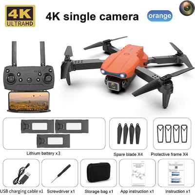 2025 NIEUWE K3 RC Drone 4K HD Luchtfotografie Enkele/Dubbele Camera Wifi FPV Obstakel Vermijding Zwaartekracht Sensing Quadcopter Opvouwbaar Vliegtuig Quadcopter Single camera 3 battery