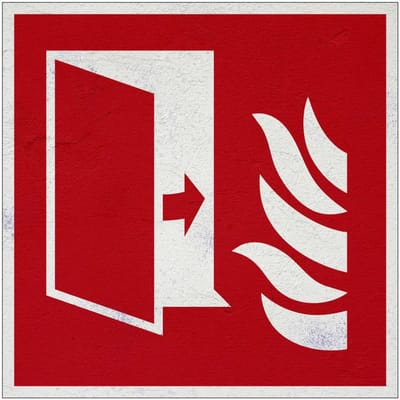 Brandwerende deur bord – F007 | Forex Re materiaal | 10 x 10 cm