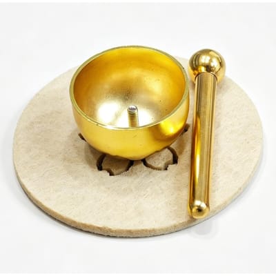 Kleine Maat Messing Zingschaal Huisornament Voor Ontspanning Stressverlichting Ideaal Voor Meditatie Yoga Culturele Collectie