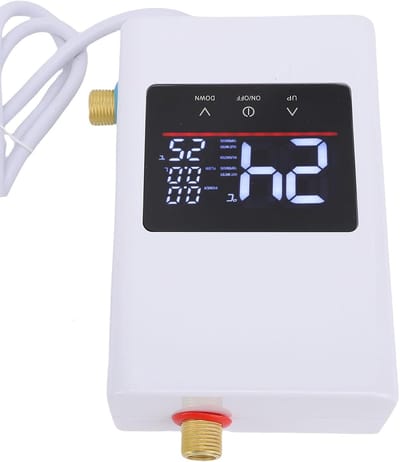 Tankloze Boiler - Doorstroomverwarmer Elektrisch - Direct Warm Water - LCD Touchscreen Bediening - 4000W 220V - Wit