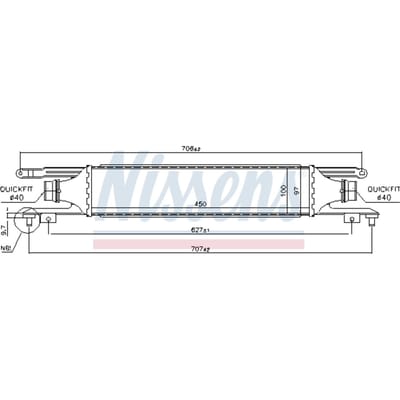 Intercooler NISSENS 96589