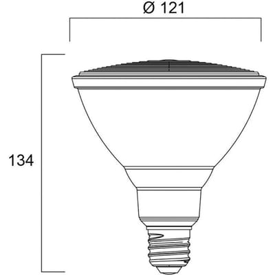 Sylvania LED reflectorlamp E27 15W PAR38 3.000K dimbaar 40° 1200lm