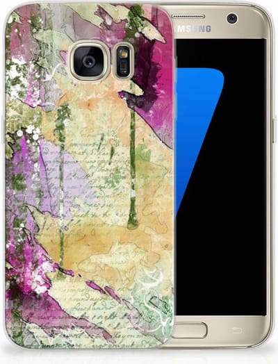 TPU Hoesje voor Hoesje maken Samsung Galaxy S7 Letter Painting