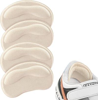 U Fit One Hielbeschermers tegen Blaren - 4 stuks - Hielkussen - Steunzolen - Antislip hielzool - Beige