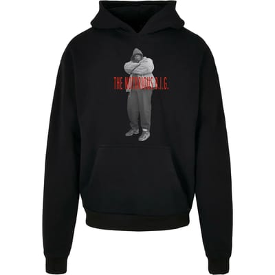 Mister Tee Biggie Smalls - Concrete Heavy Oversize Hoodie/trui - XS - Zwart