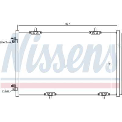 Condensator, airconditioning NISSENS 940333
