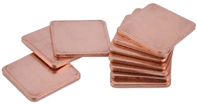 Dailygoody - Copper Heatsink Shim - 10pcs 20x20mm - Hoogwaardige Thermische Geleiding - 1mm Dikte - Geschikt voor GPU en CPU - Ideaal voor Laptops