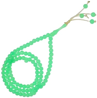 Baraka Treasures Luxe Tasbih - Glow in the dark Tasbih - 99 Kralen - Islamitische Gebedskralen - Misbaha - Subha - Handgemaakte Kwaliteit - Voor Dhikr & Cadeau - Groen