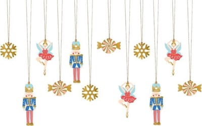 Gift tags Nutcracker mix - 12 stuks