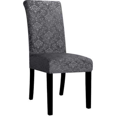 Fluwelen elastische stoelhoezen verwijderbare anti-vuile stoel Jacquard stretch stoelhoezen voor eetkamer keuken hotel 1/2/4/6 stuks 2 PCS