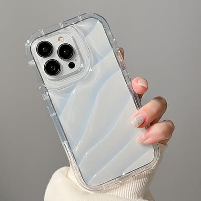 Airbag Telefoonhoesje Voor iPhone 11 Hoesje iPhone 13 16 14 12 15 Pro Max XS XR X 7 8 Plus SE Schokbestendige Bumper Zachte Heldere Golvende Cover For iPhone 14