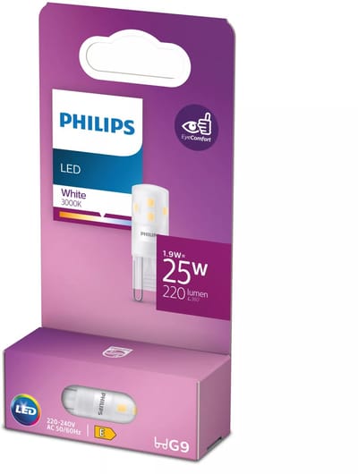 Energiezuinige Philips LED Capsule Transparant - 25 W - G9 - wit licht - Bespaar op energiekosten