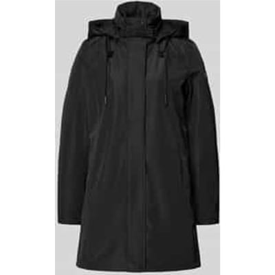 Regular fit lange jas met logo-applicatie