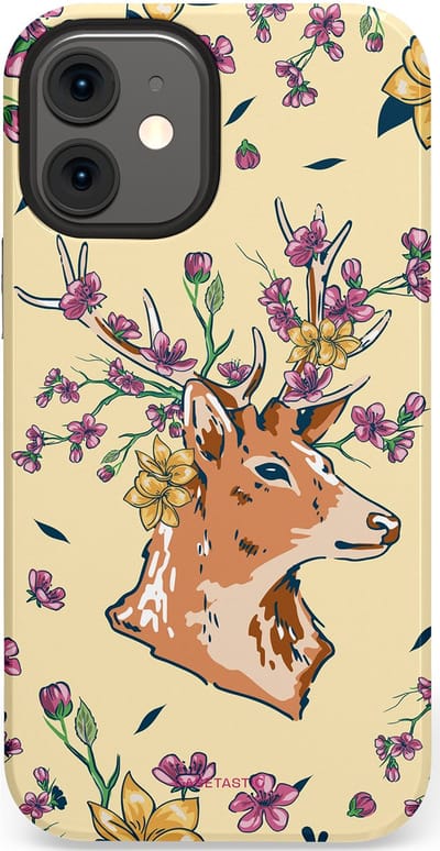 Casetastic Hoesje Geschikt voor Apple iPhone 12 Mini - Stijlvolle Beschermende Duo-layer Case - Woudwonder