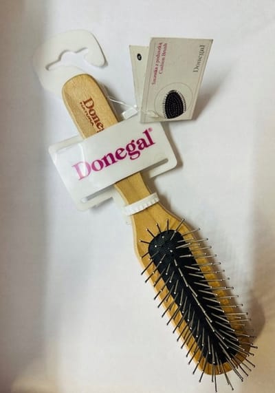 Donegal Antistatische Ontwarborstel - Beige Natuurlijk Materiaal