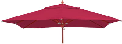 Vervangingshoes voor horeca parasol MCW-C57, parasolhoes, vierkant 3x3m polyester 3kg ~ bordeaux