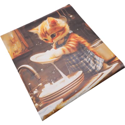 Autocollant de Couverture Magnétique pour Lave-Vaisselle 25.59x23in Style Ferme Rustique Couverture Magnétique pour Réfrigérateur de Cuisine