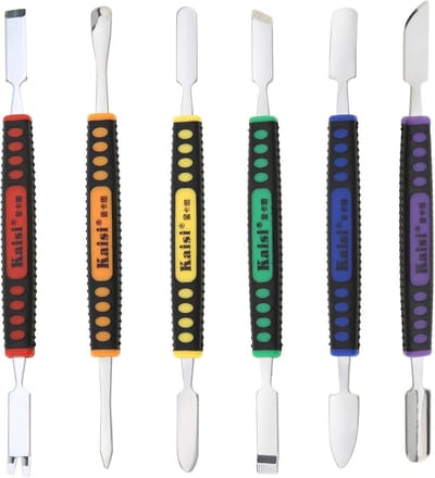 Professionele 6-delige Dual Ends Metalen Spudger Set voor Reparatie van Smartphones, Tablets en Laptops