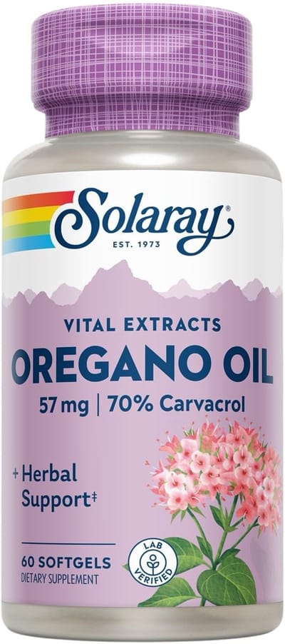 Solaray Oregano-olie 70% Carvacrol - 60 softgels
