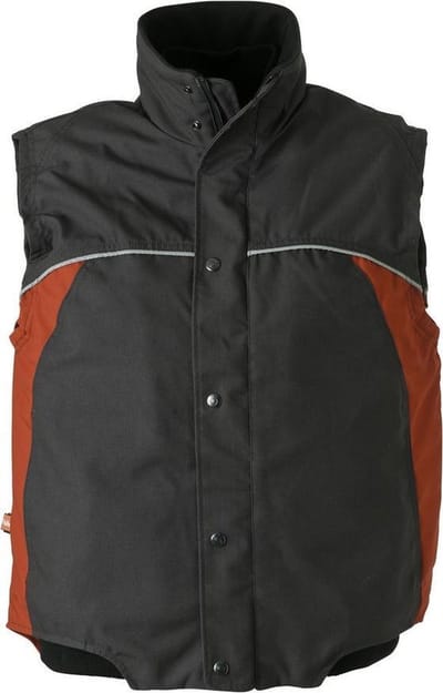 Havep 4seasons bodywarmer 5334 charcoal/rood 3EL