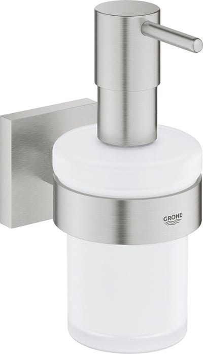 GROHE Start Cube Zeepdispenser met houder - supersteel (RVS look)