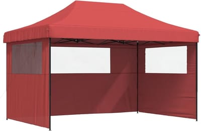 Opvouwbare Partytent - Pop-up Tent - Feestelijke Gelegenheid - Met 3 Zijdelen - 440x292x315 cm - Beige