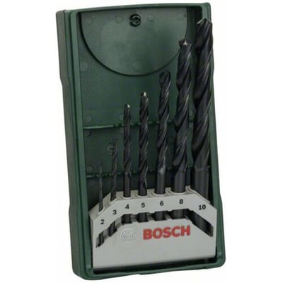 Bosch Accessories 2607019673 Promoline HSS Metaal-spiraalboorset 7-delig 2 mm, 3 mm, 4 mm, 5 mm, 6 mm, 8 mm, 10 mm Rollenwals DIN 338 Cilinderschacht