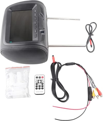 Auto Monitor - Hoofdsteun Video - Films Kijken - 7 Inch LED Display - 17.78 x 17.78 cm - Zwart
