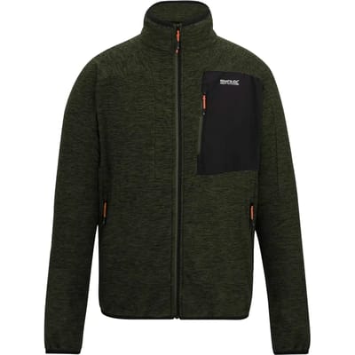 Scaris fleecevest met volledige ritssluiting voor heren, gemêleerd model