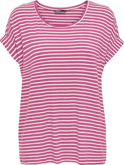 Only T-shirt Onlmoster Stripe S/s O-neck Top Jrs 15206243 Gin Fizz/cloud Dancer Dames Maat - S