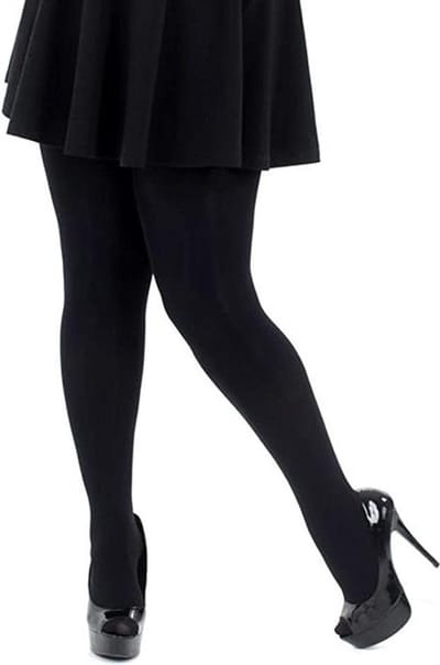 Pretty Polly Maillot - Panty - Velvet - Zachte Maillot - Dikke Panty - 120 Den. - S/M - 34/40 - Zwart