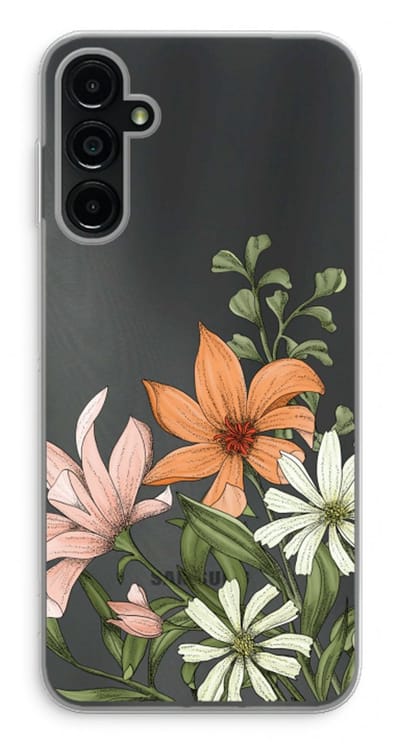 Case Company® - Hoesje geschikt voor Samsung Galaxy A14 hoesje - Floral bouquet - Soft Cover Telefoonhoesje - Bescherming aan alle Kanten en Schermrand