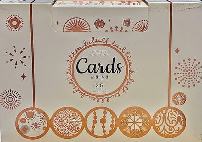 25 Luxe kerstkaarten en enveloppen| Kerstkaart - Kerstkaart met envelop - Wenskaart - Kerstcadeau- Algemene kaart – Feest - Set van 25 stuks