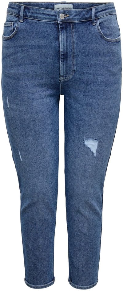 ONLY Carmakoma Mom fit jeans CARCATWALK High waist Mom fit Enkel lengte Jeans