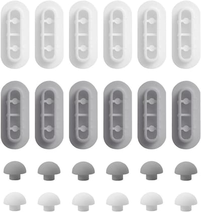 Universele vervangingspads voor toiletbrillen - 24 stuks geluidsdempende bumpers en stabilisatoren voor gezinnen en hotels